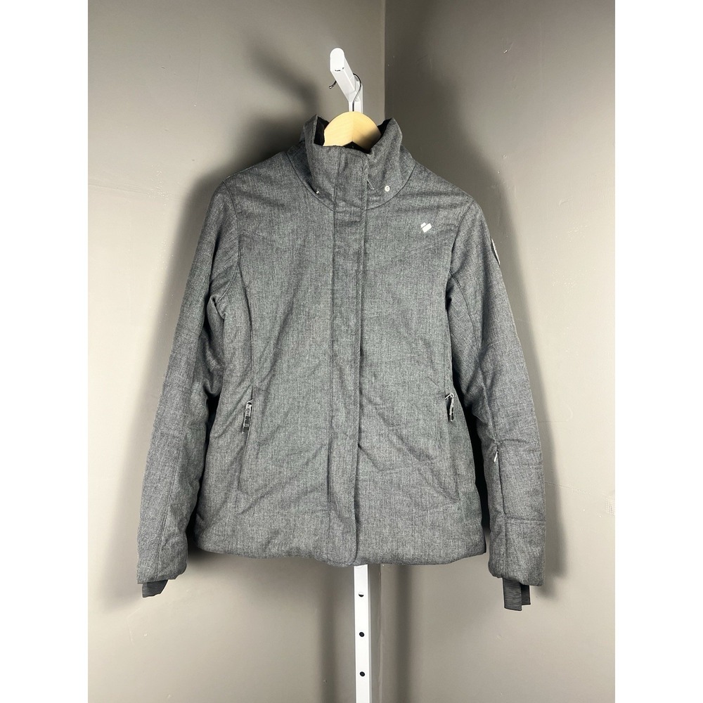 Obermeyer Tuscany  Insulated Ski Snowboard Jacket Size 6 Charcoal No Hood